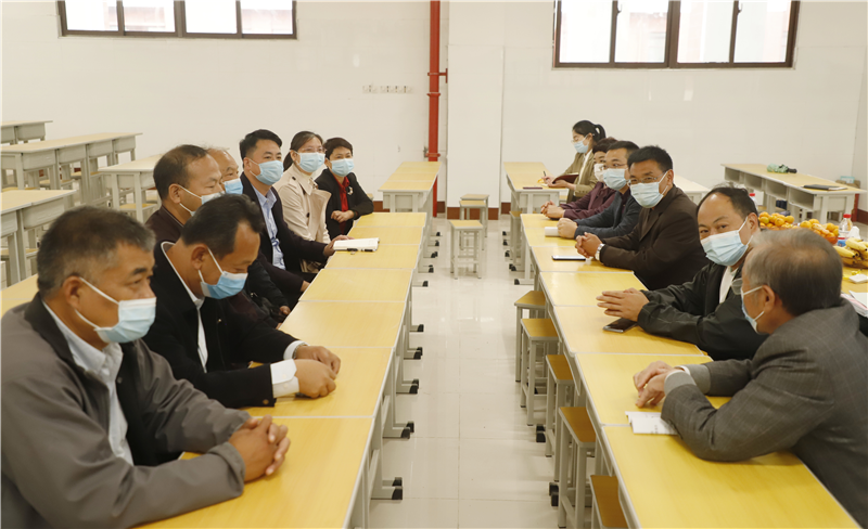 新密市高校疫情防控开学验收检查组一行到我院新密校区检查工作