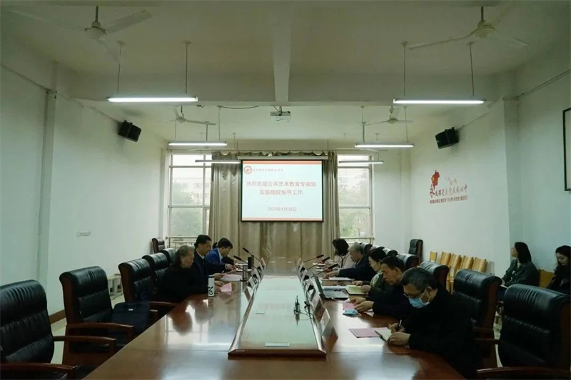 河南省教育厅专家组对我院公共艺术教育工作进行现场评估指导