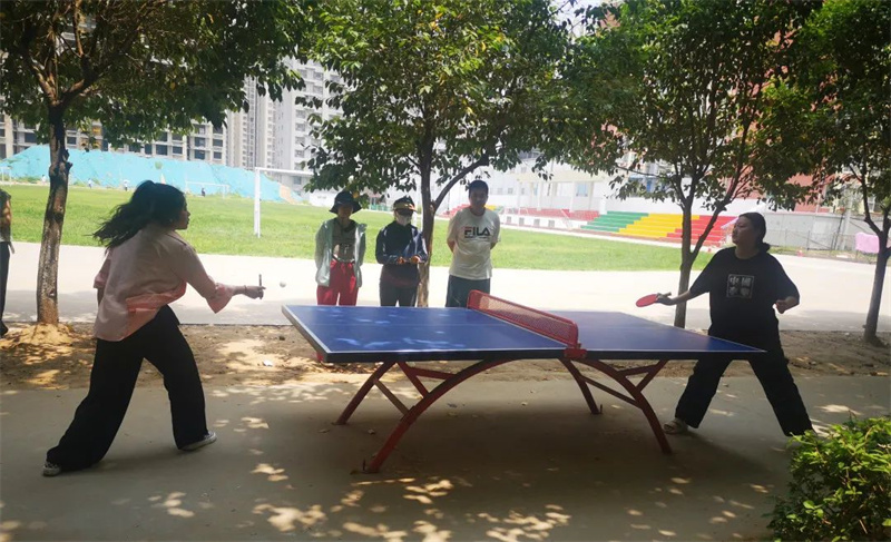 我院举办展个人风采 显乒乓魅力乒乓球交流赛